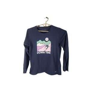 Life is Good Skiing Long Sleeve Women's large